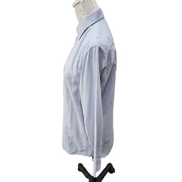 Hugo Boss Sharp Fit Plaid Long Sleeve Button Down Shirt Men's 15.5 32/33 - Picture 5 of 12